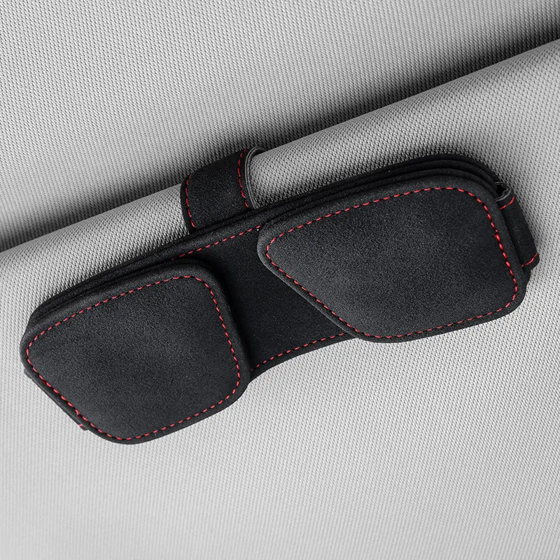 车载眼镜夹遮阳板多功能收纳名片票据眼镜盒创意无损安装神器