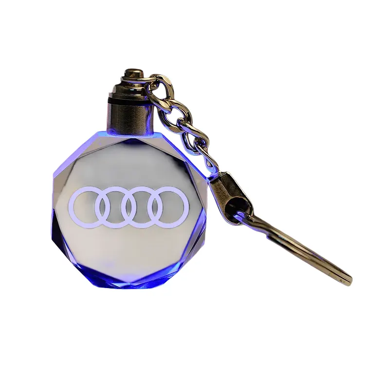 礼品定制 - 水晶发光钥匙饰品