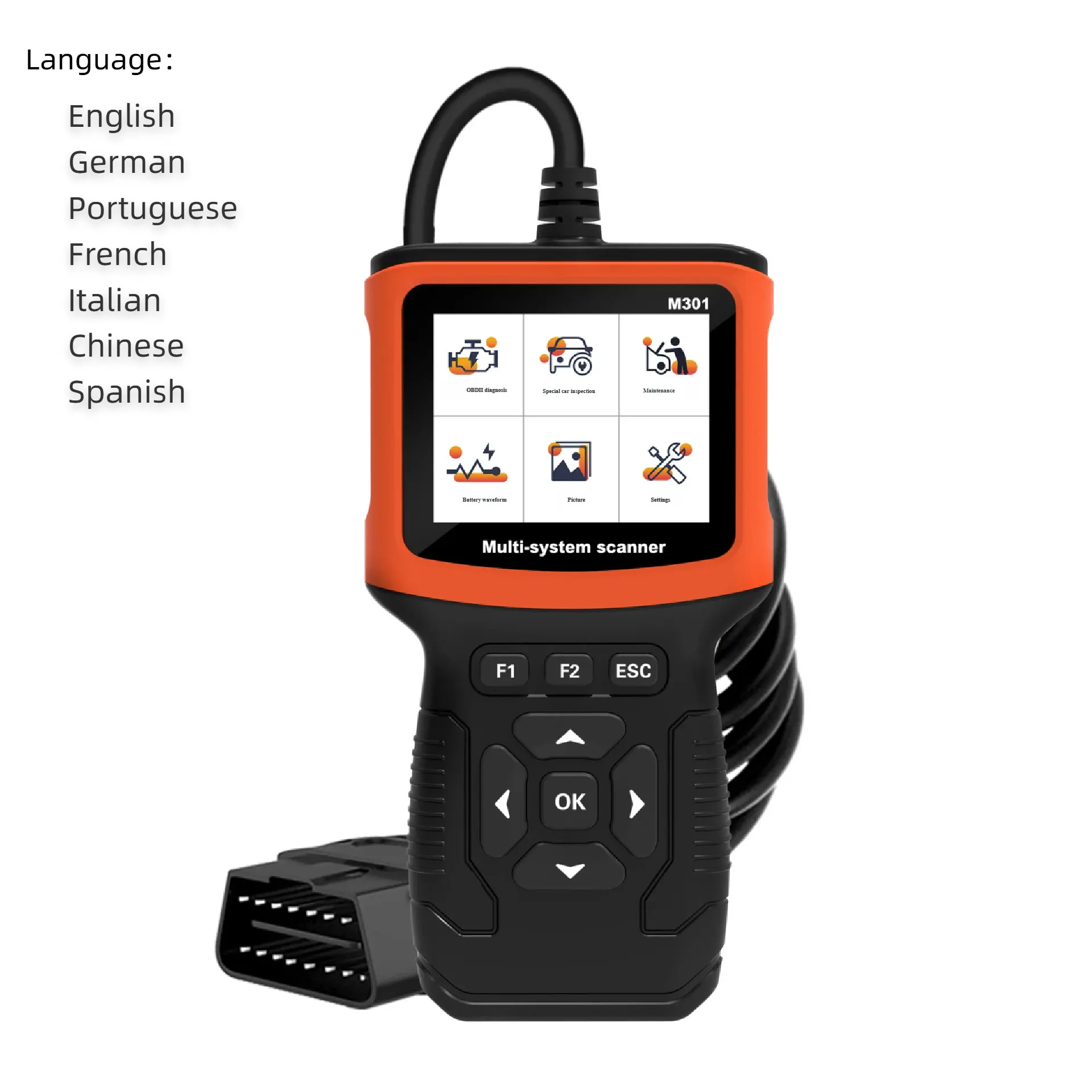 汽车诊断仪obd检测仪器obd2读码卡abs安全气囊解码仪器通用型