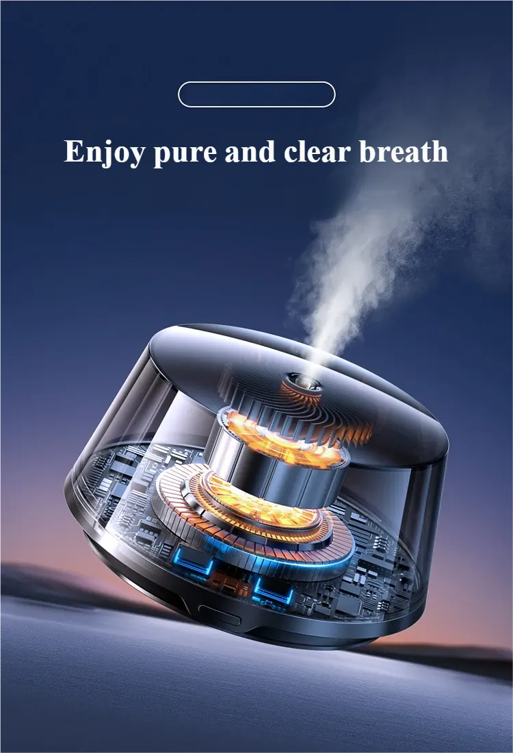 火山景观智能车载香薰 RGB 氛围灯