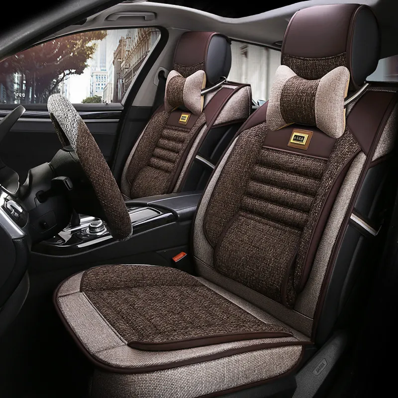 Breathable linen material·Five-layer composite·Comfort in all seasons Upgrade your in-car seat experience