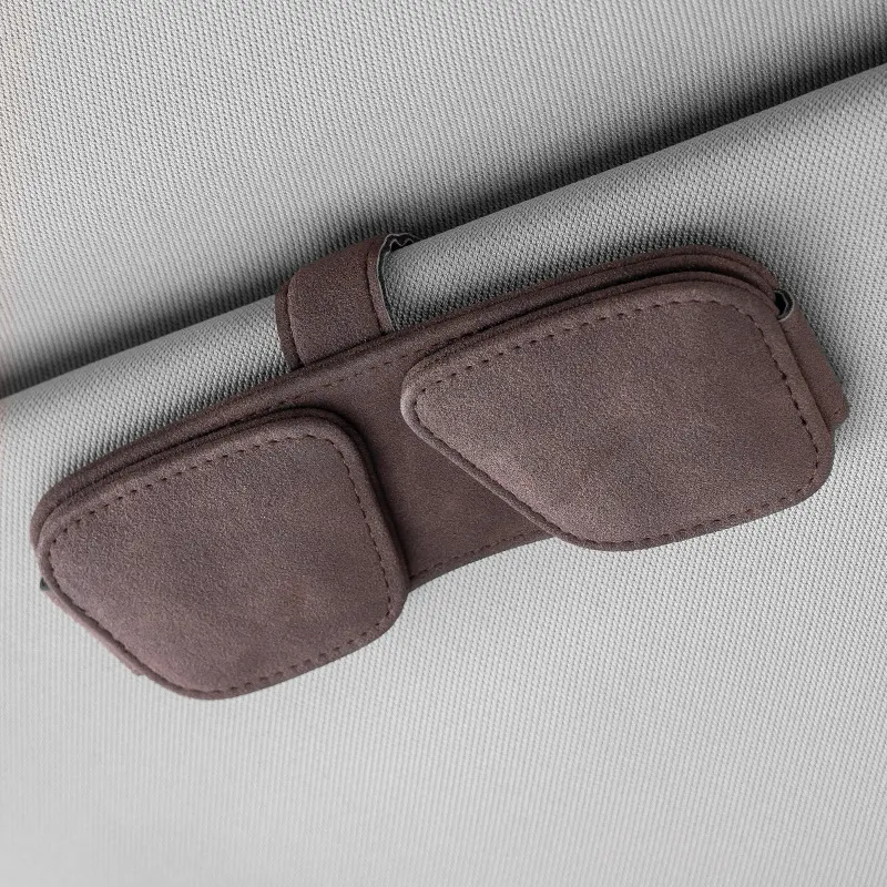 车载眼镜夹遮阳板多功能收纳名片票据眼镜盒创意无损安装神器