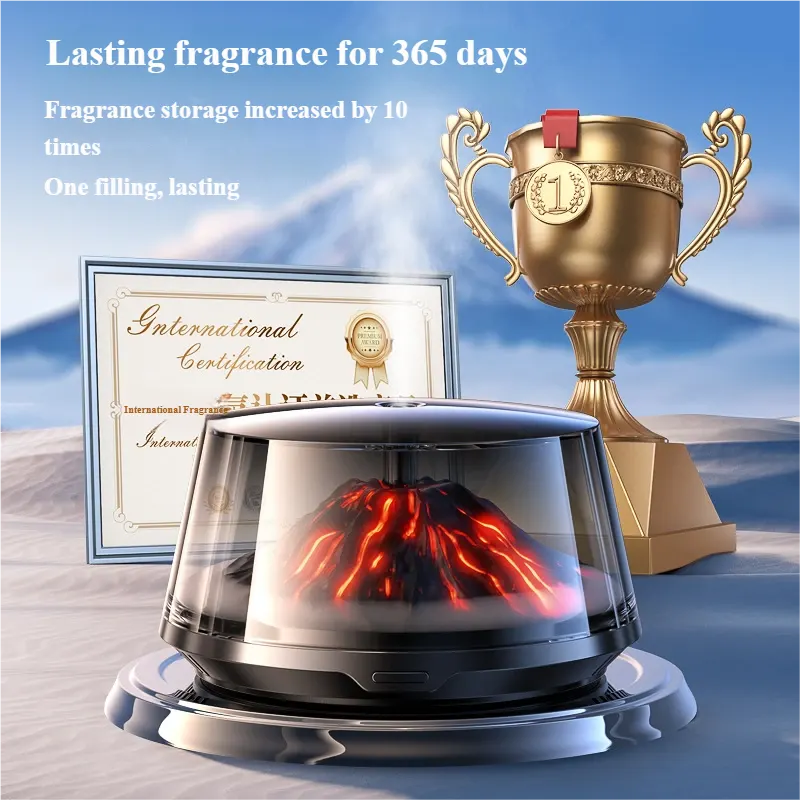 火山景观智能车载香薰 RGB 氛围灯