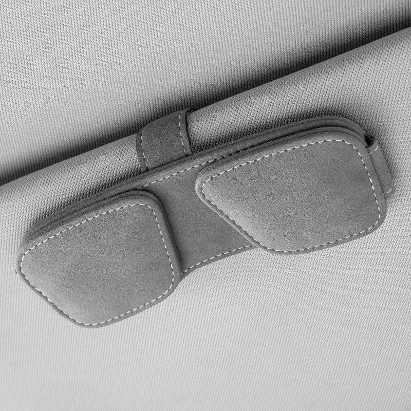 车载眼镜夹遮阳板多功能收纳名片票据眼镜盒创意无损安装神器