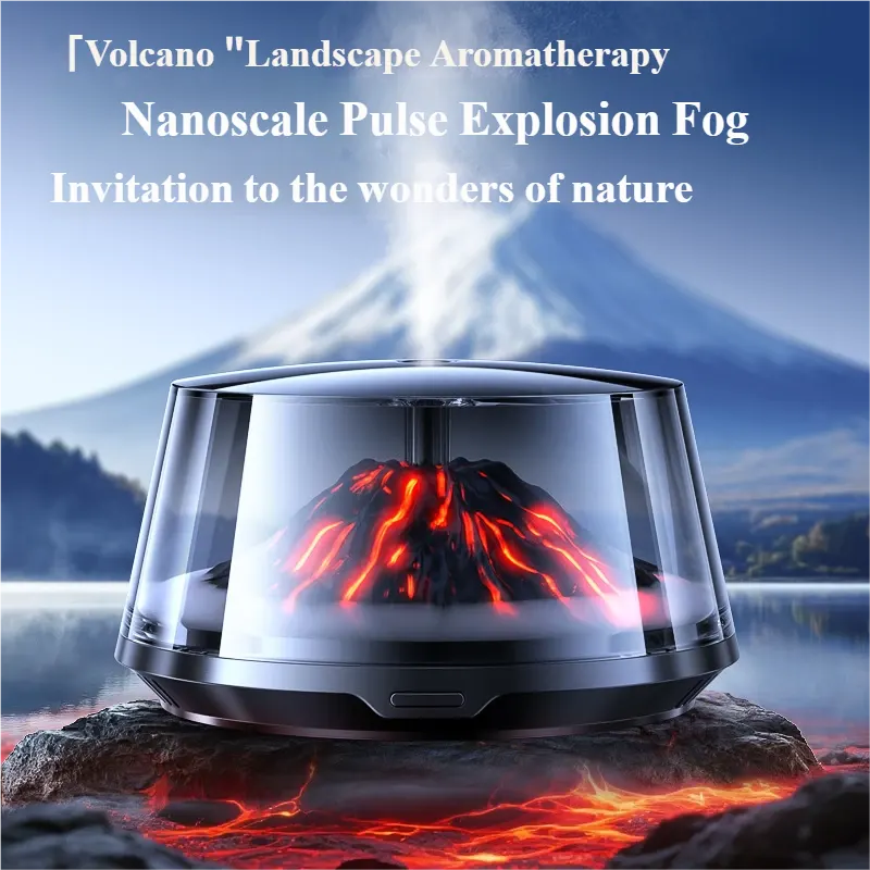 火山景观智能车载香薰 RGB 氛围灯