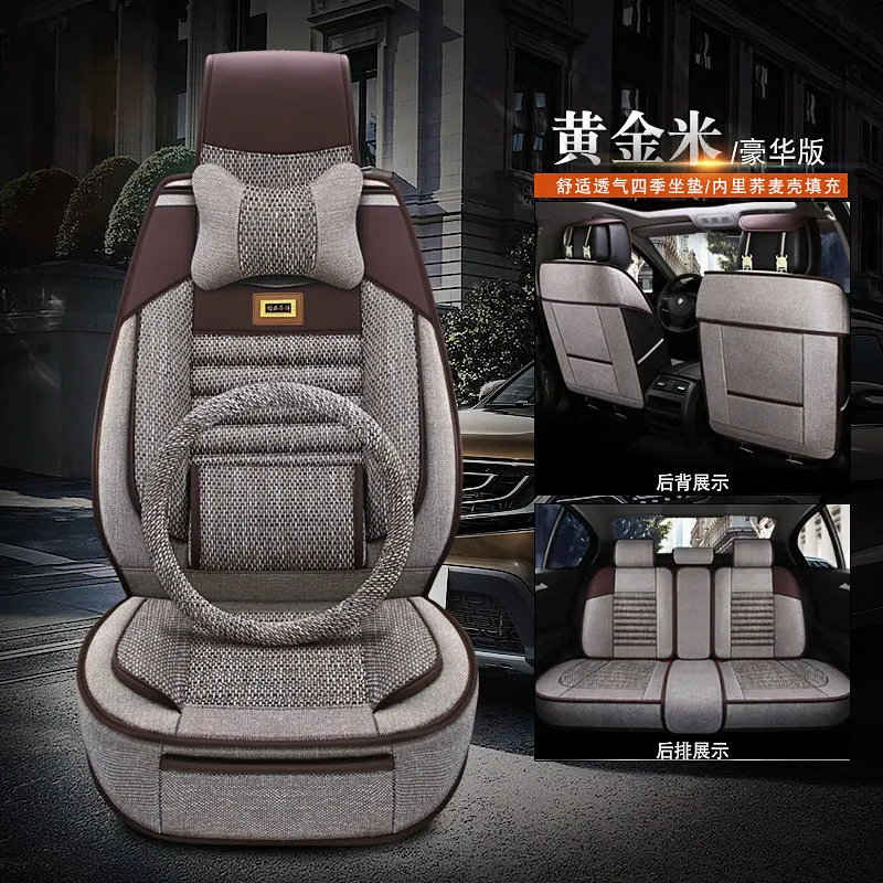 Breathable linen material·Five-layer composite·Comfort in all seasons Upgrade your in-car seat experience